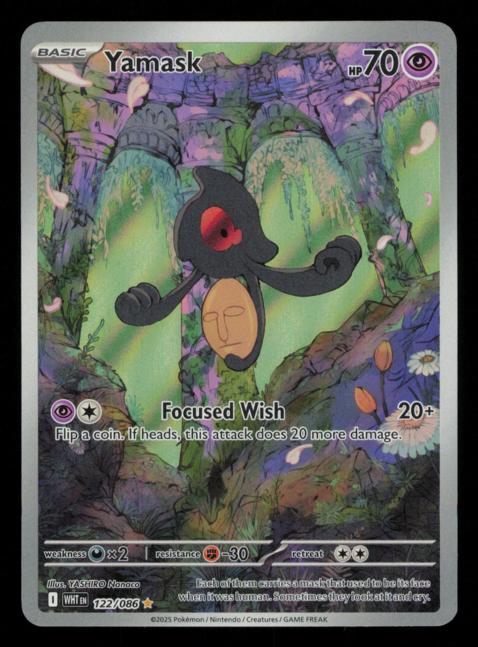 Yamask 122/086 Illustration Rare White Flare Pokemon