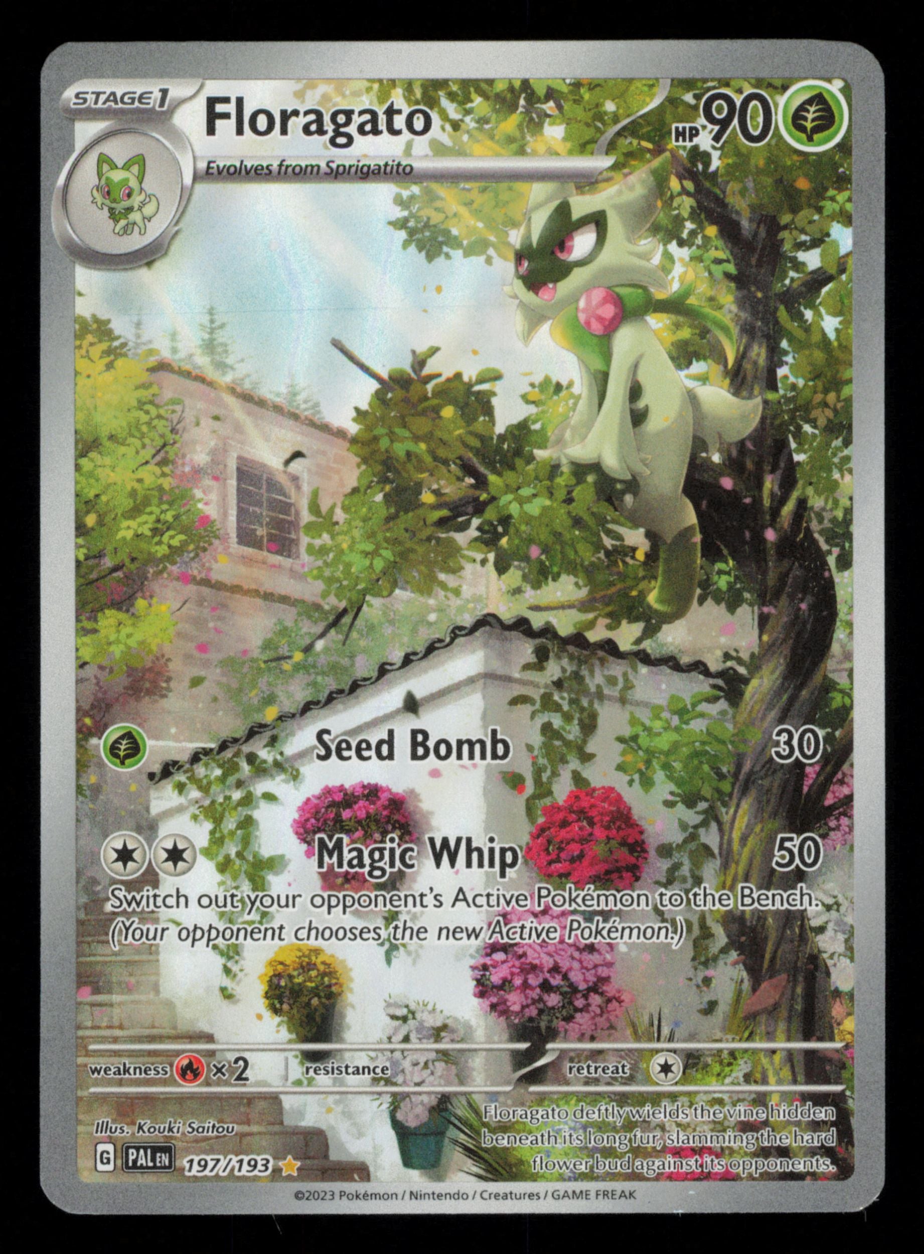 Floragato 197/193 Illustration Rare Paldea Evolved Pokemon
