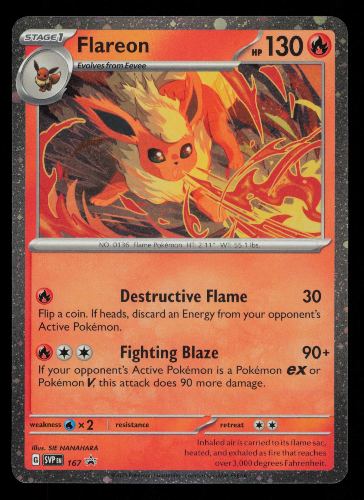 Flareon 167 Promo Scarlet & Violet Pokemon