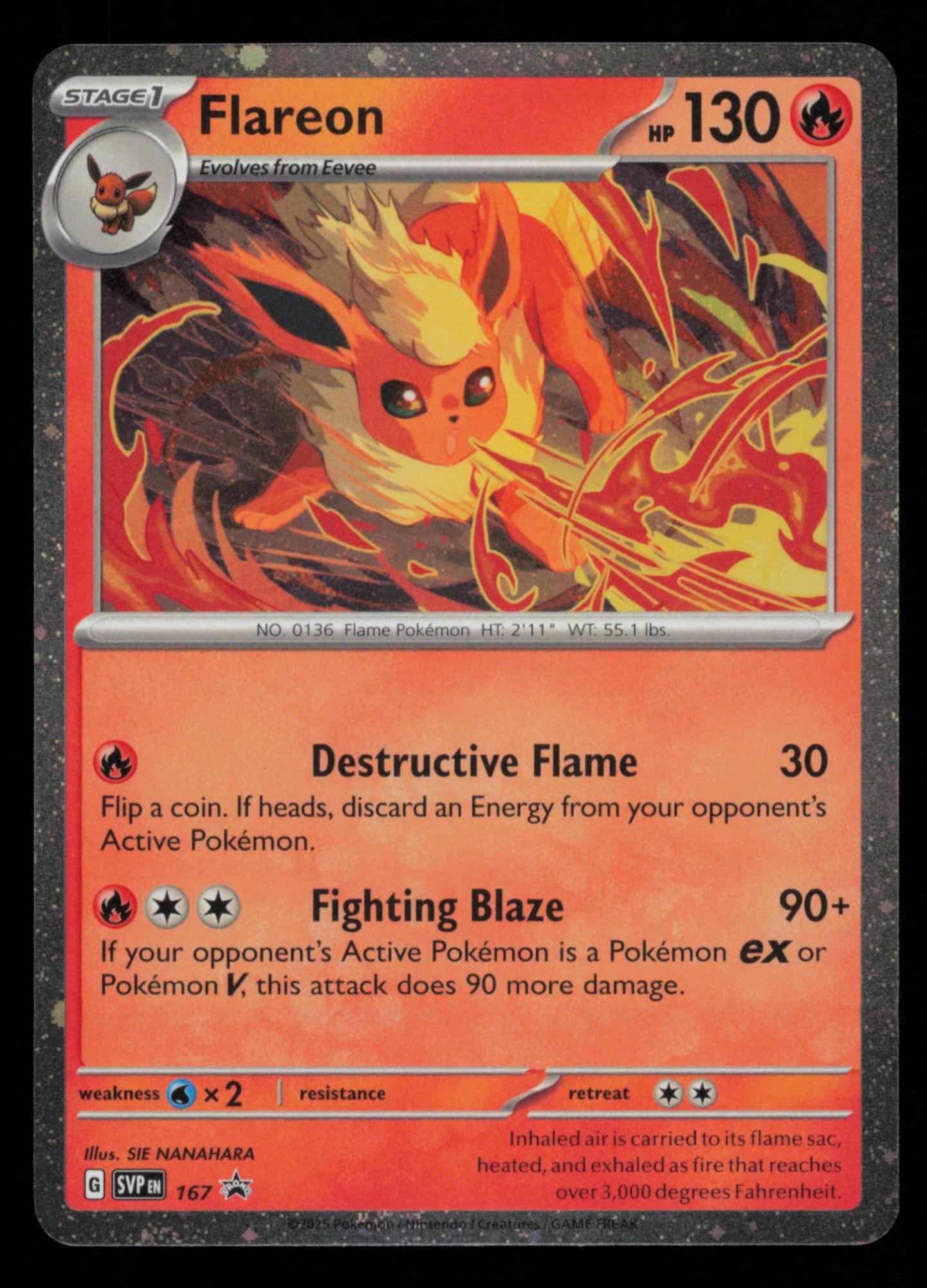 Flareon 167 Promo Scarlet & Violet Pokemon