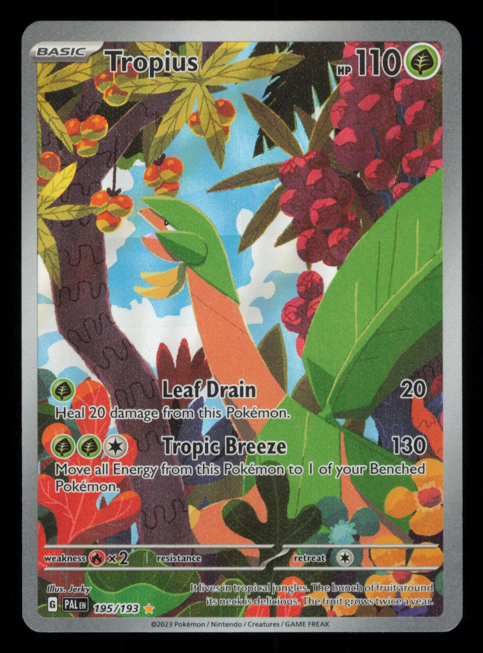 Tropius 195/193 Illustration Rare Paldea Evolved Pokemon