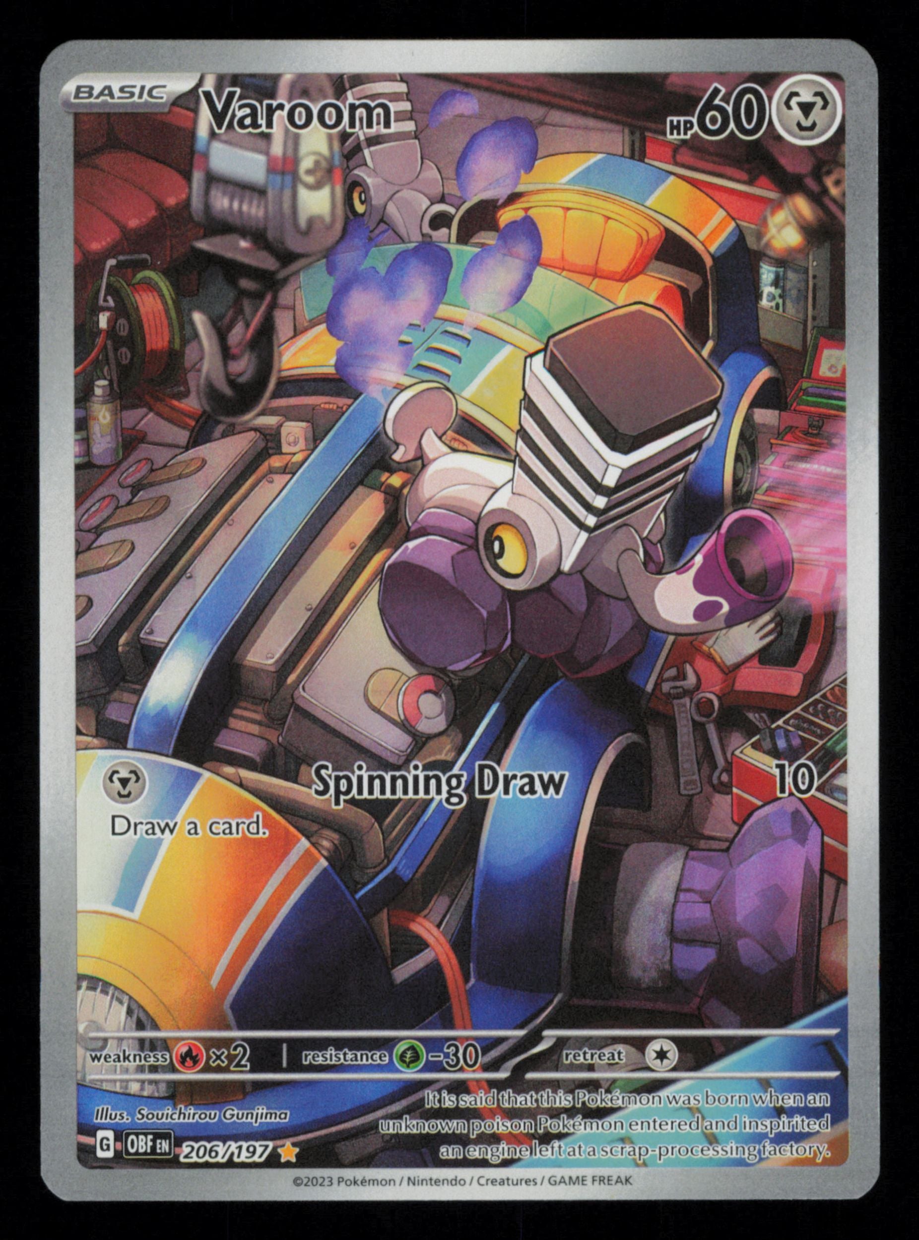 Varoom 206/197 Illustration Rare Obsidian Flames Pokemon