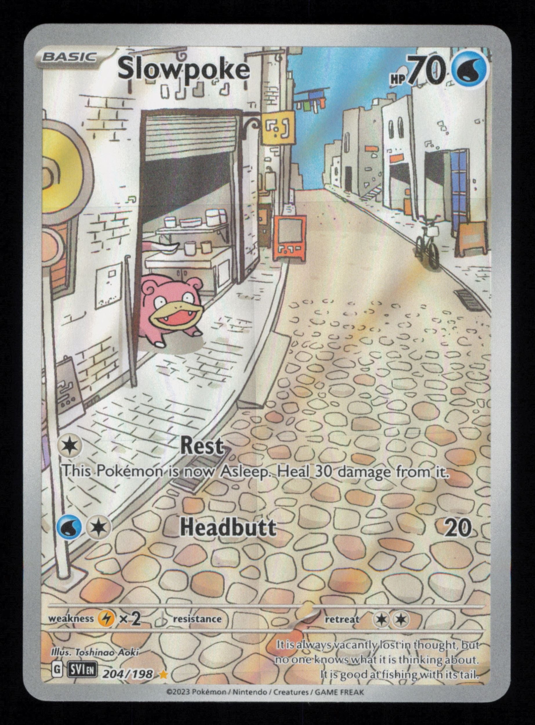 Slowpoke 204/198 Illustration Rare Scarlet & Violet Pokemon