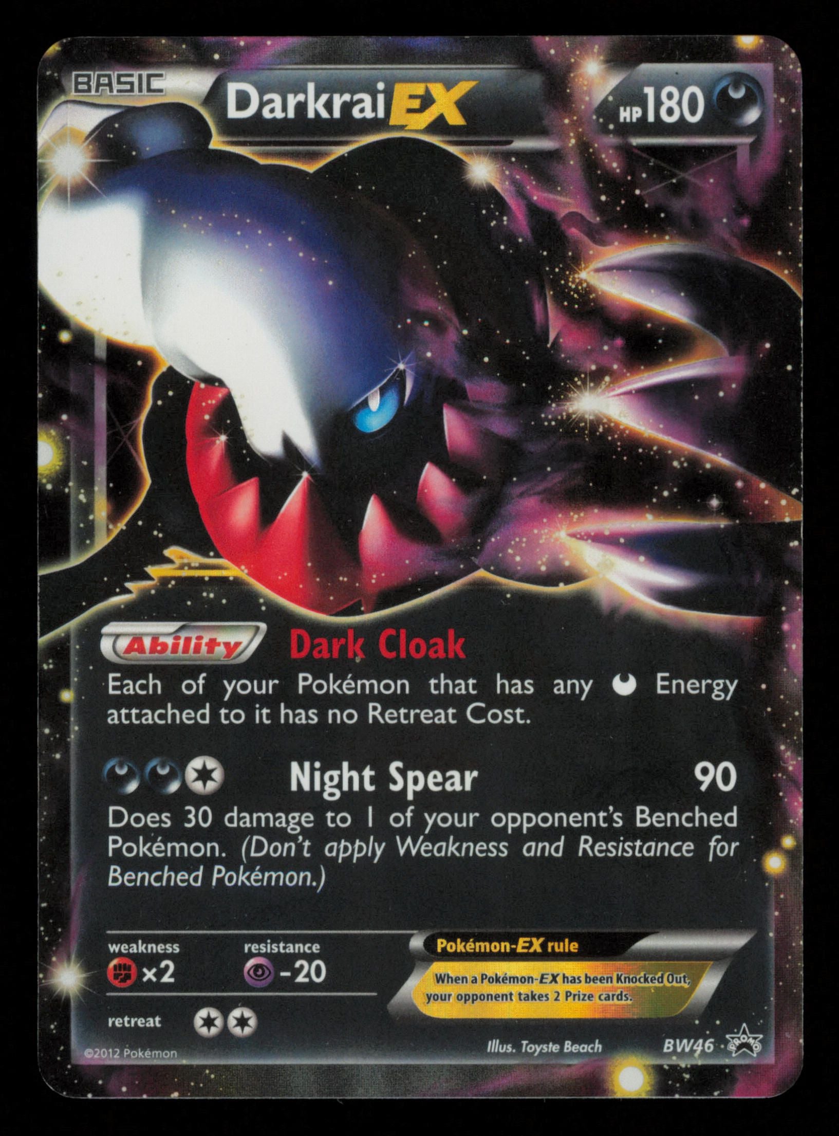 Darkrai EX BW46 Promo BW Black Star Promos Pokemon