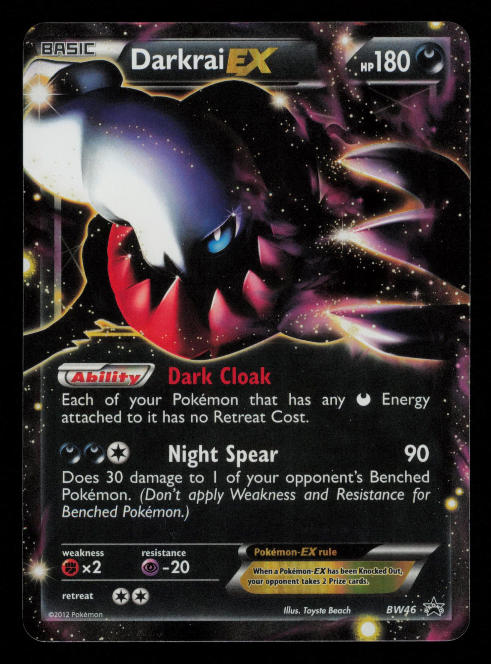 Darkrai EX BW46 Promo BW Black Star Promos Pokemon