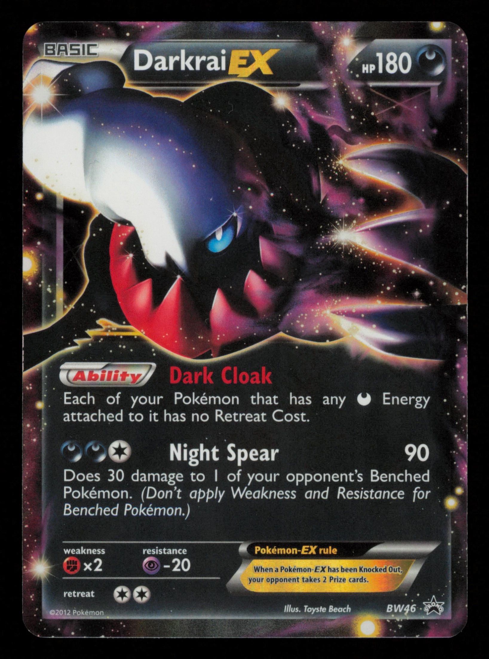 Darkrai EX BW46 Promo BW Black Star Promos Pokemon