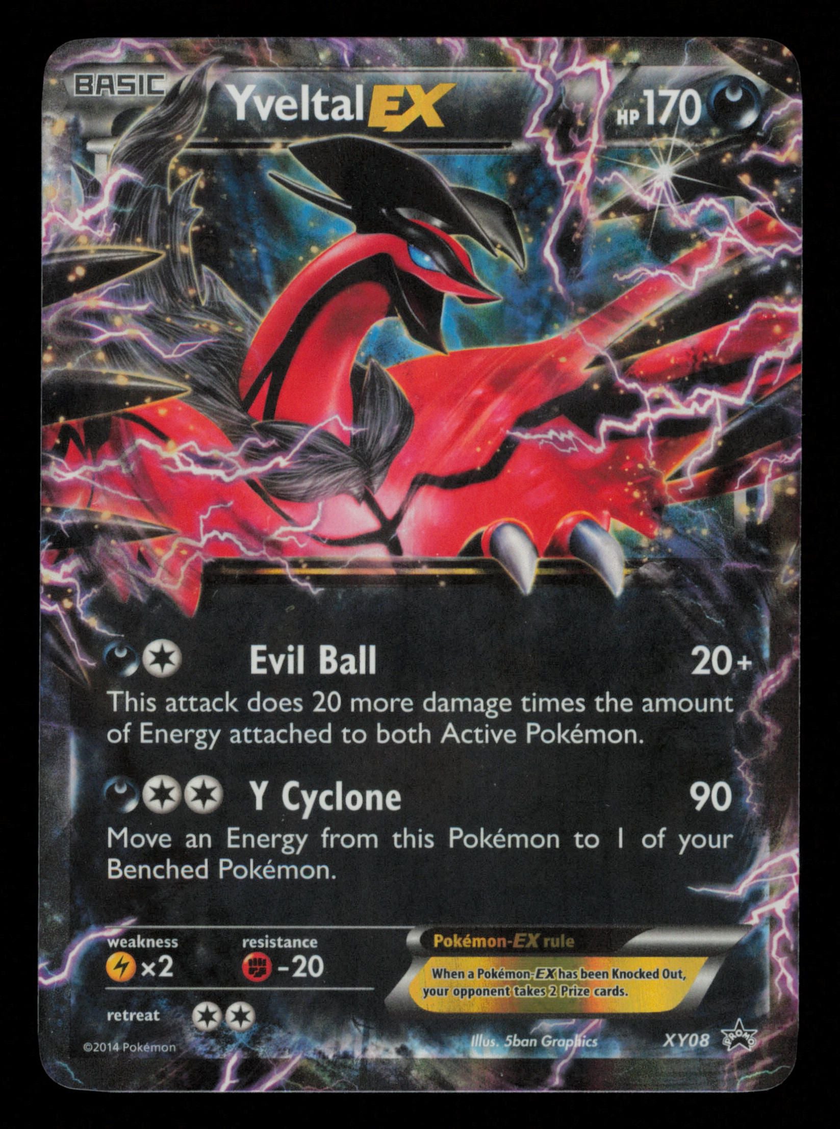 Yveltal EX XY08 Promo XY Black Star Promos Pokemon
