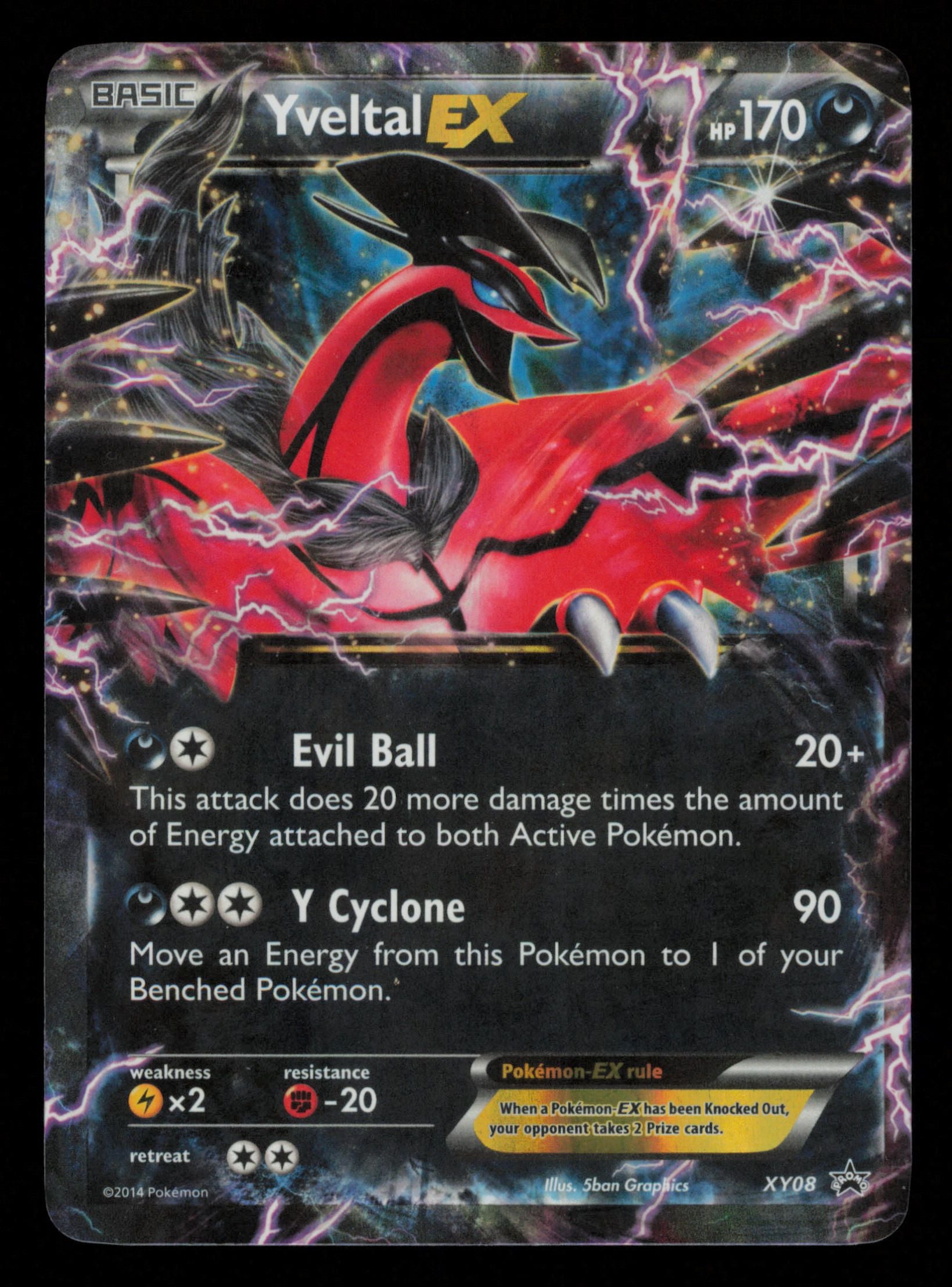 Yveltal EX XY08 Promo XY Black Star Promos Pokemon