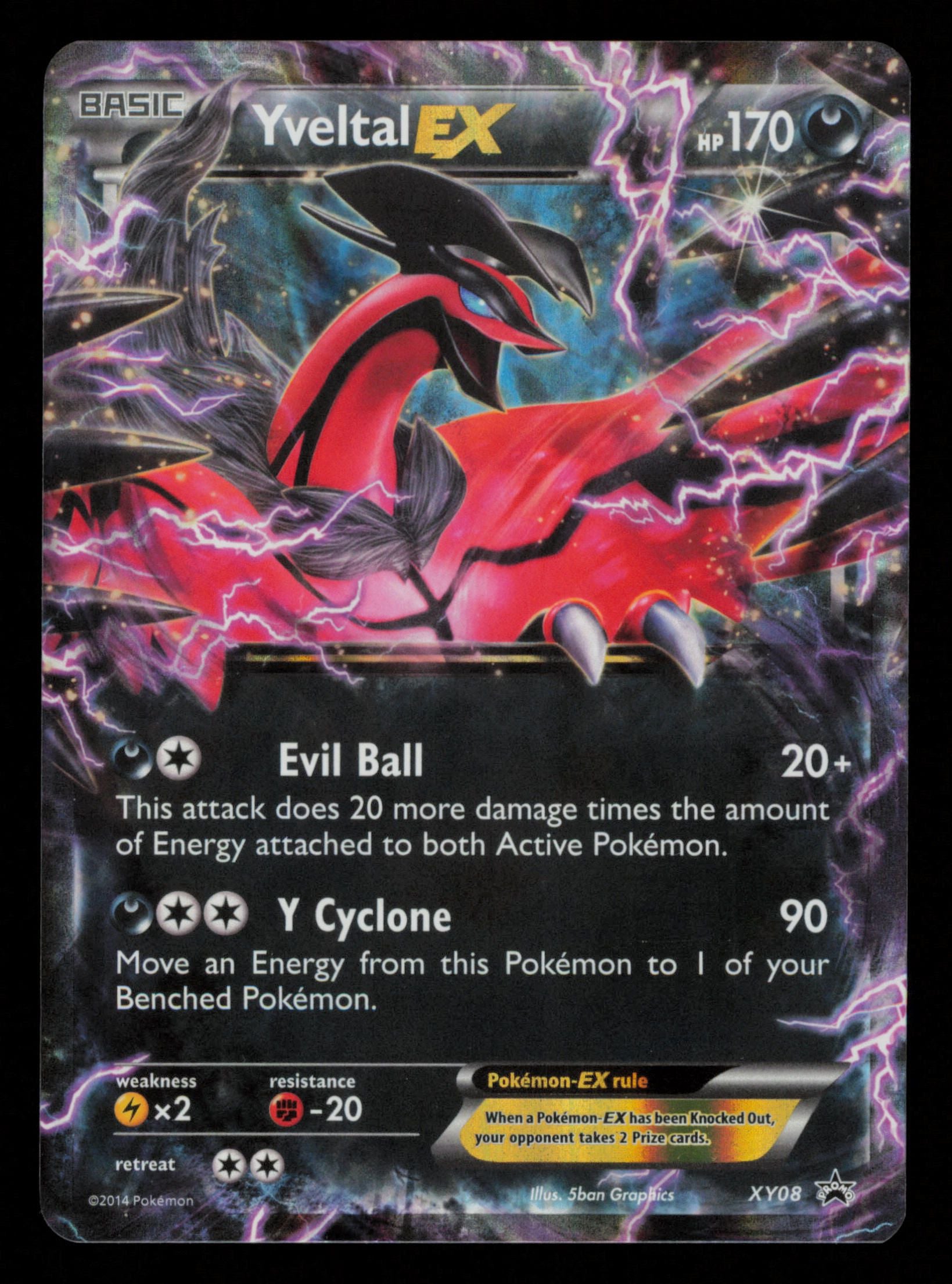 Yveltal EX XY08 Promo XY Black Star Promos Pokemon