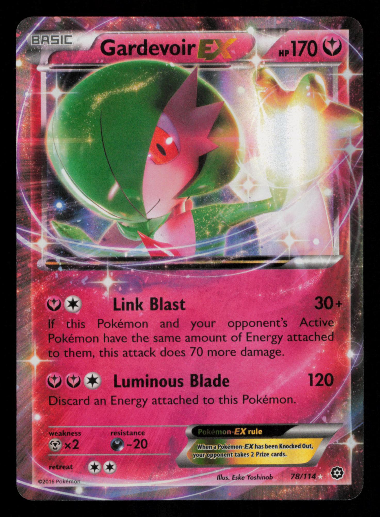 Gardevoir EX 78/114 Holo Rare EX Steam Siege Look@Back