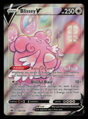 Blissey V 183/198 Rare Ultra Chilling Reign Pokemon