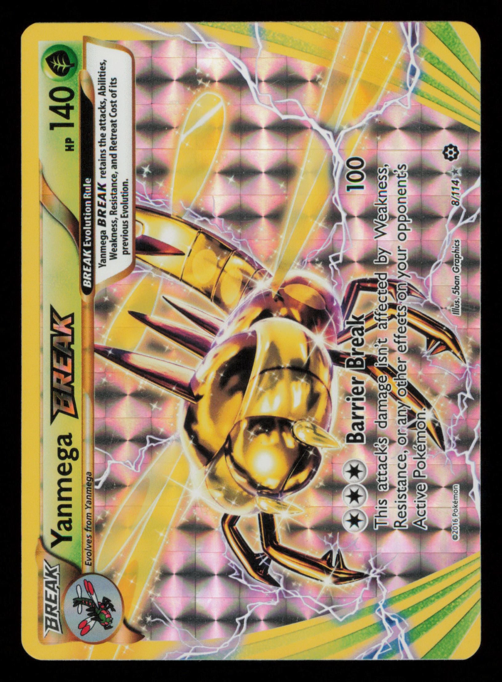Yanmega BREAK 8/114 Rare BREAK Steam Siege Pokemon