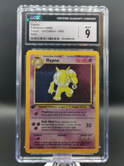 Hypno 8/62 Holo Rare Fossil Pokemon MINT CGC 9