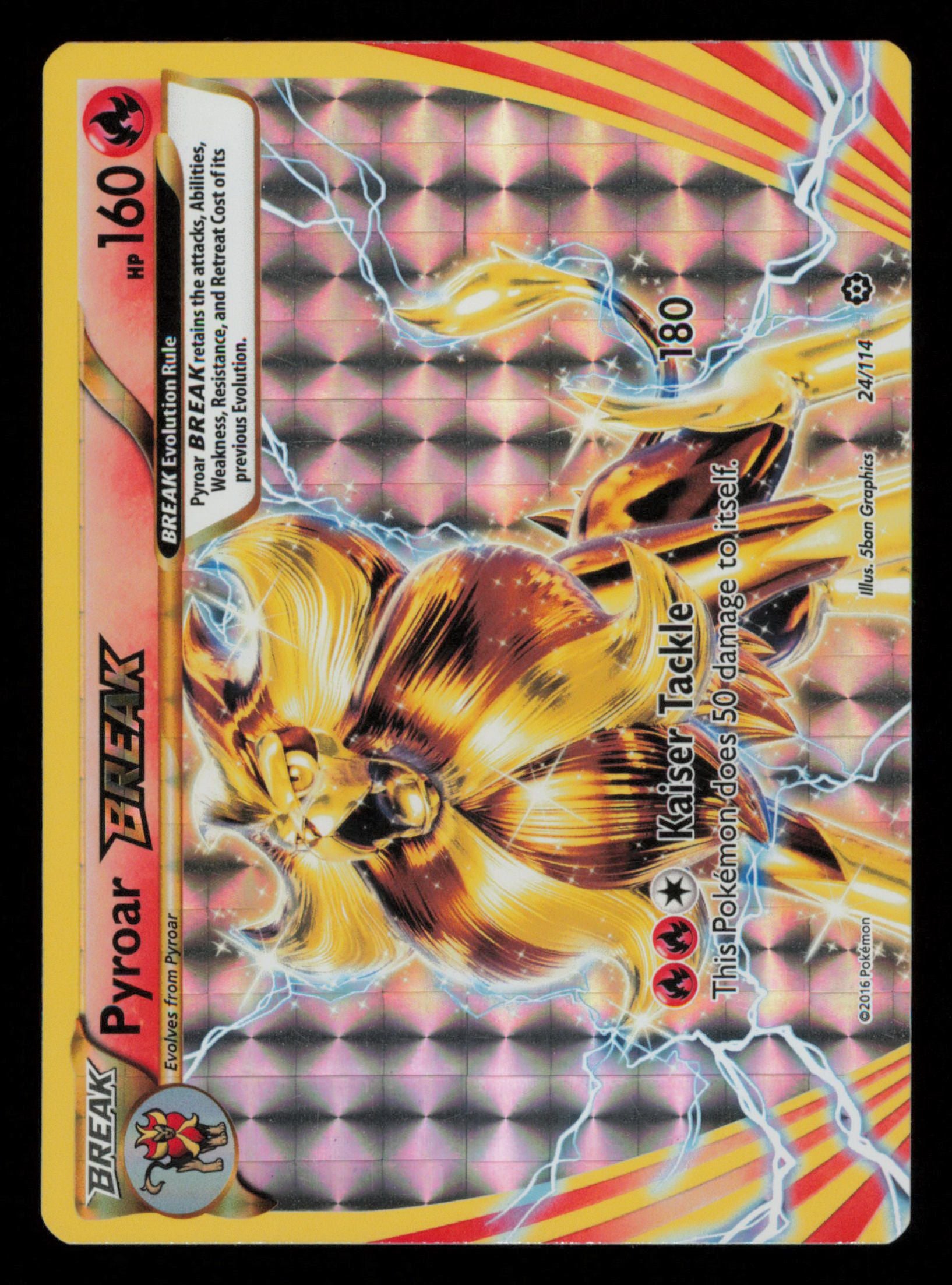 Pyroar BREAK 24/114 Rare BREAK Steam Siege Pokemon