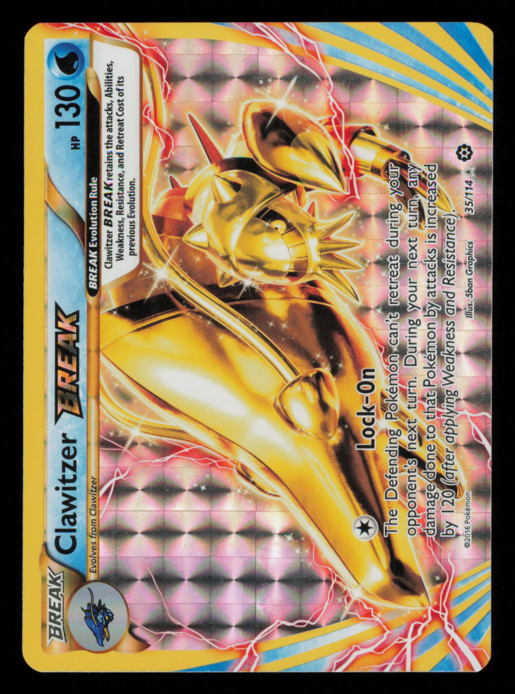 Clawitzer BREAK 35/114 Rare BREAK Steam Siege Pokemon