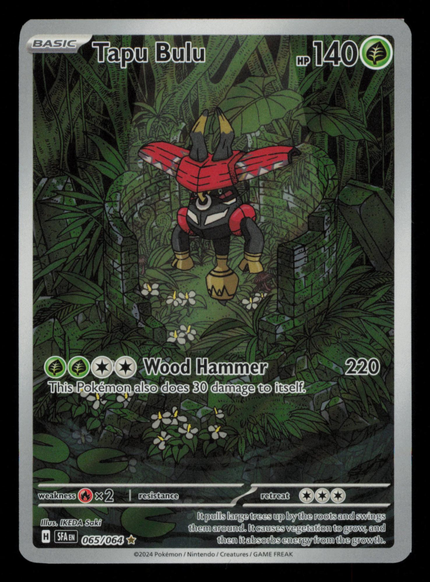 Tapu Bulu 065/064 Illustration Rare Shrouded Fable Pokemon