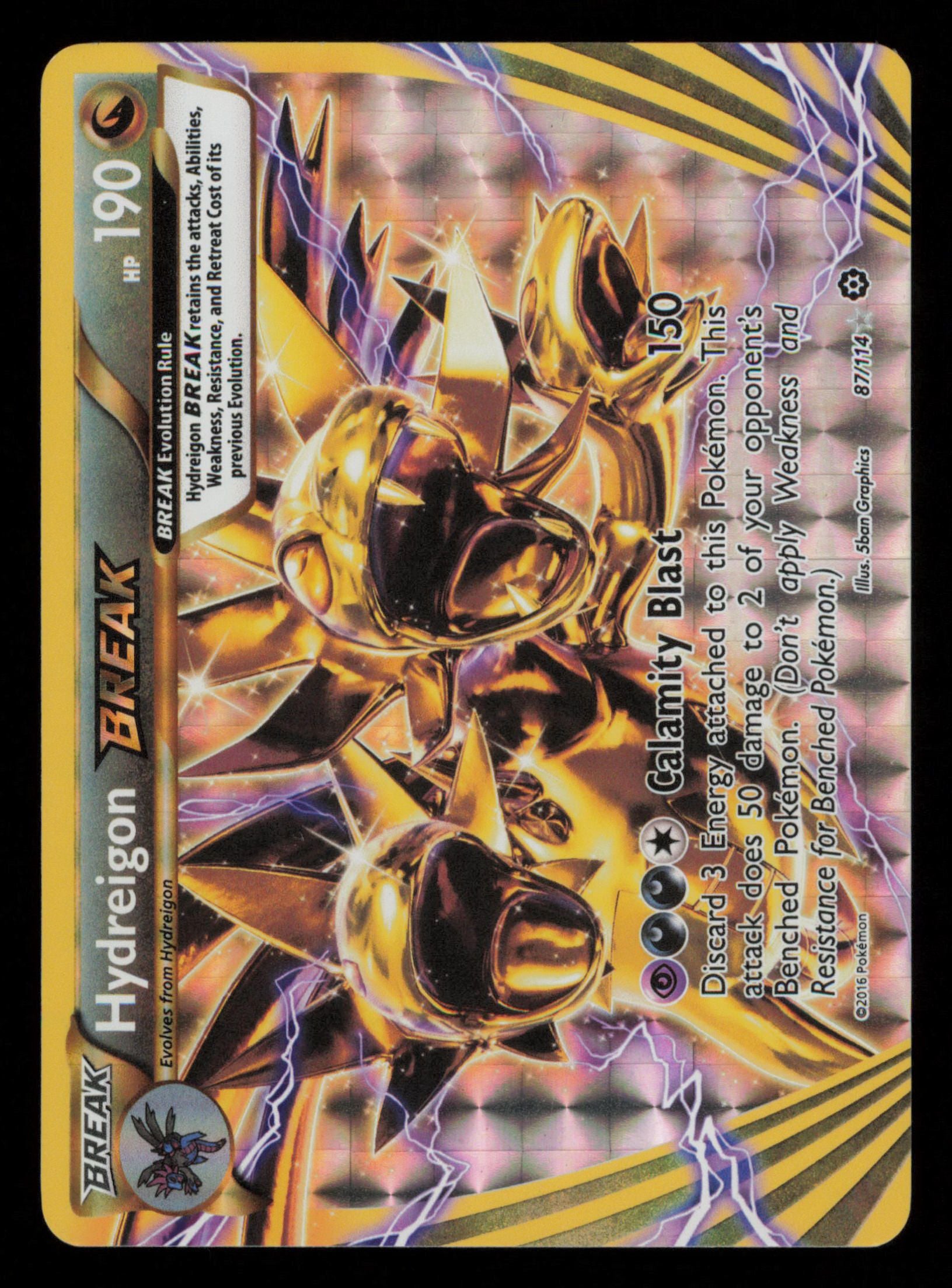 Hydreigon BREAK 87/114 Rare BREAK Steam Siege Pokemon