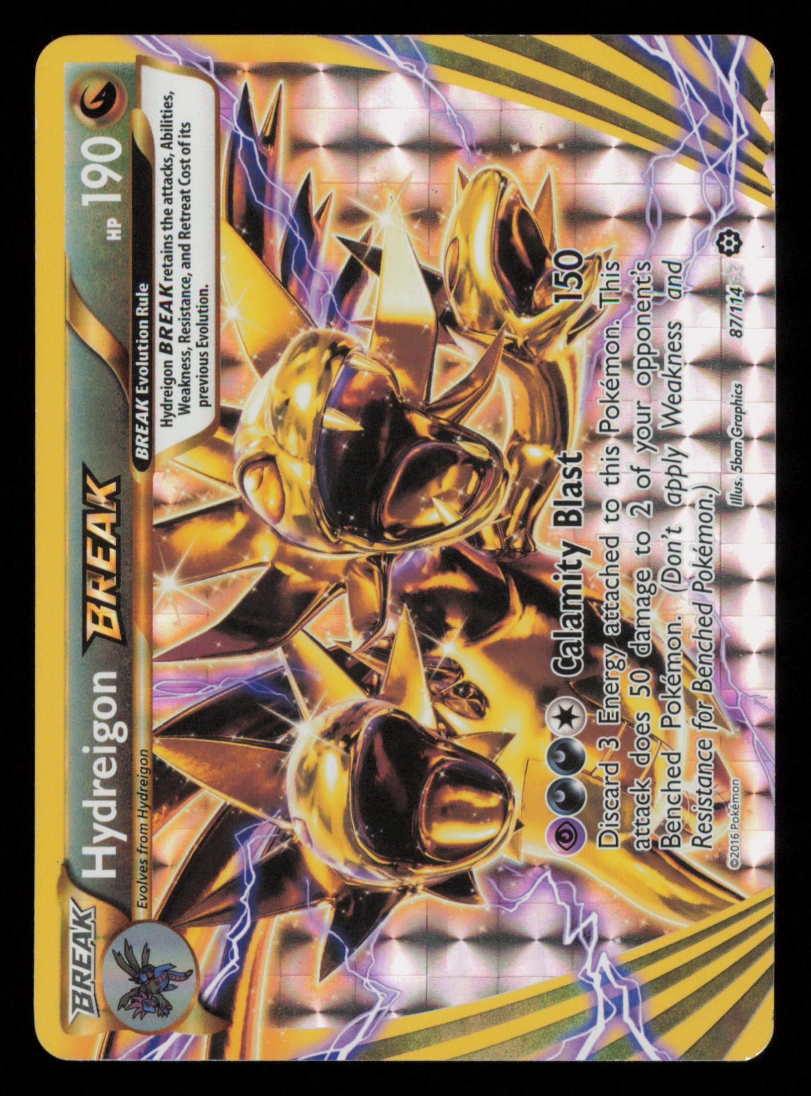 Hydreigon BREAK 87/114 Rare BREAK Steam Siege Pokemon