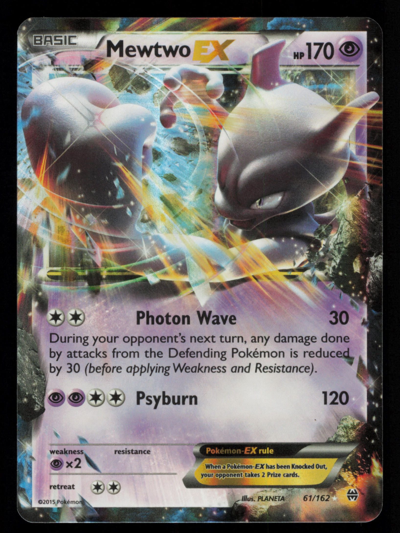 Mewtwo EX 61/162 Holo Rare EX BREAKthrough Pokemon