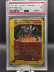 Houndoom 14/147 Rare Aquapolis Pokemon PSA 8