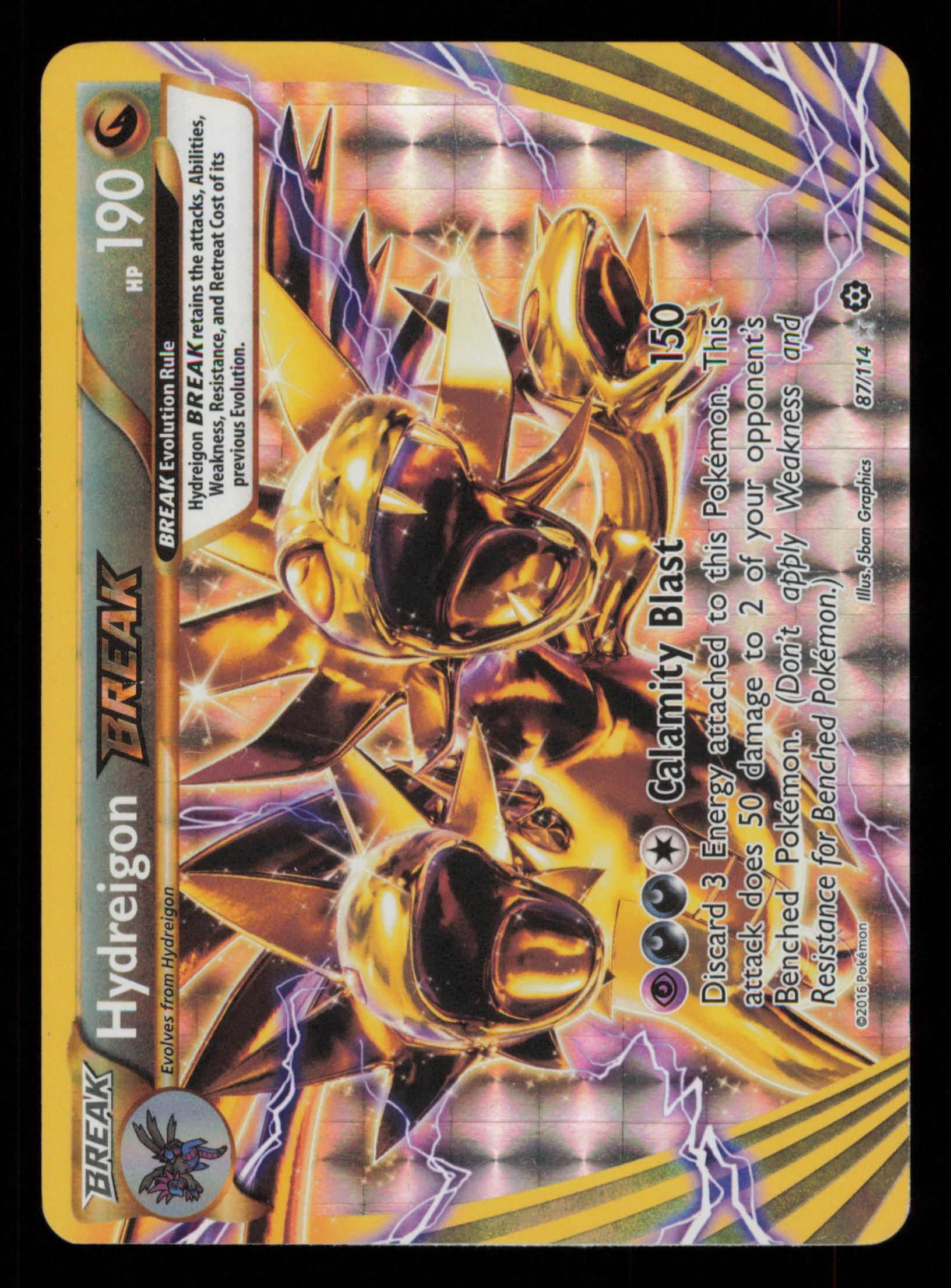 Hydreigon BREAK 87/114 Rare BREAK Steam Siege Pokemon