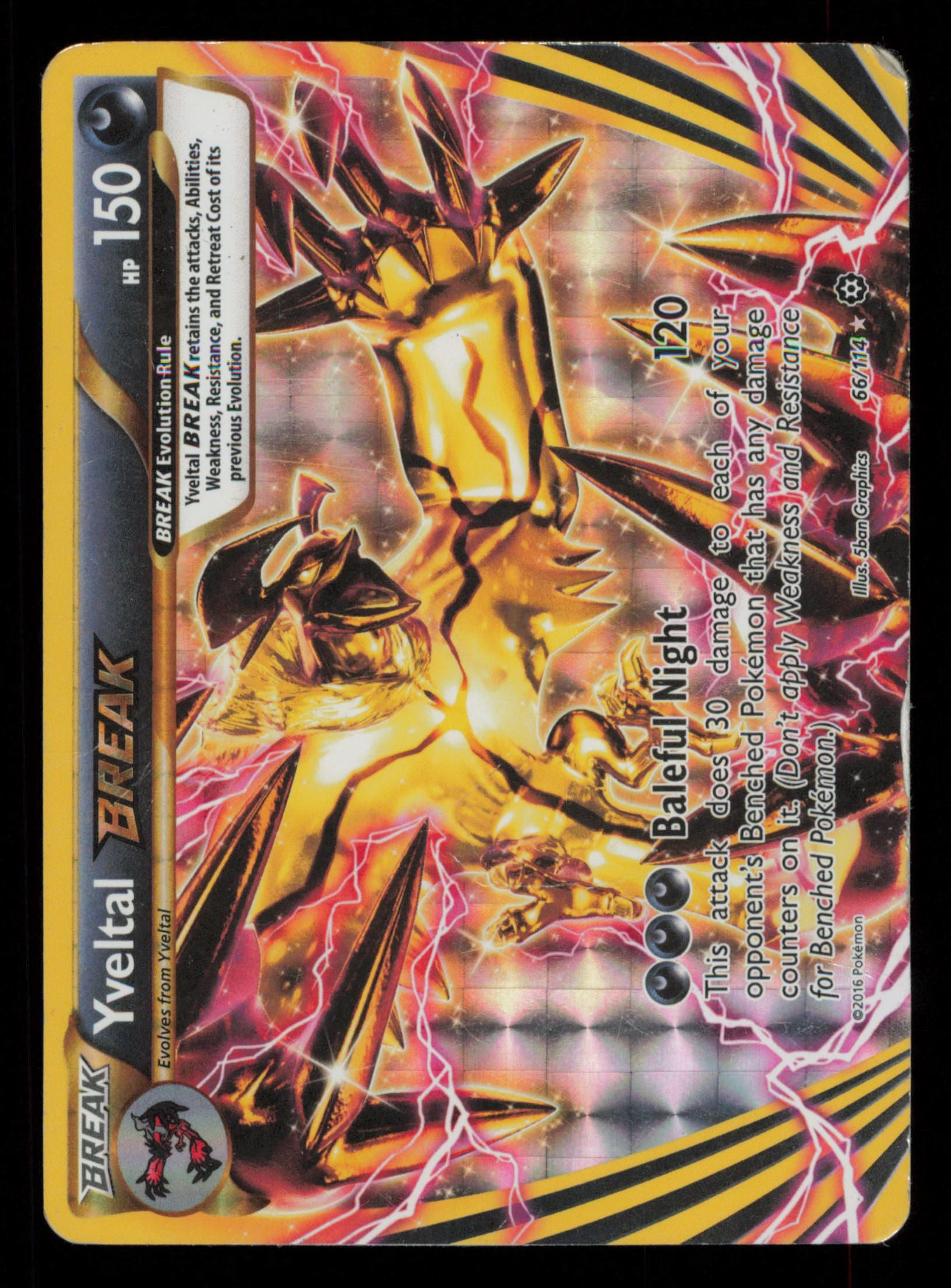 Yveltal BREAK 66/114 Rare BREAK Steam Siege Pokemon