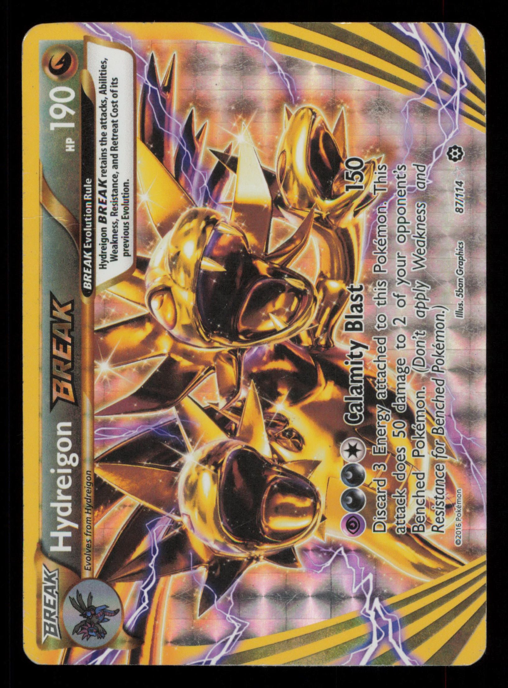 Hydreigon BREAK 87/114 Rare BREAK Steam Siege Pokemon