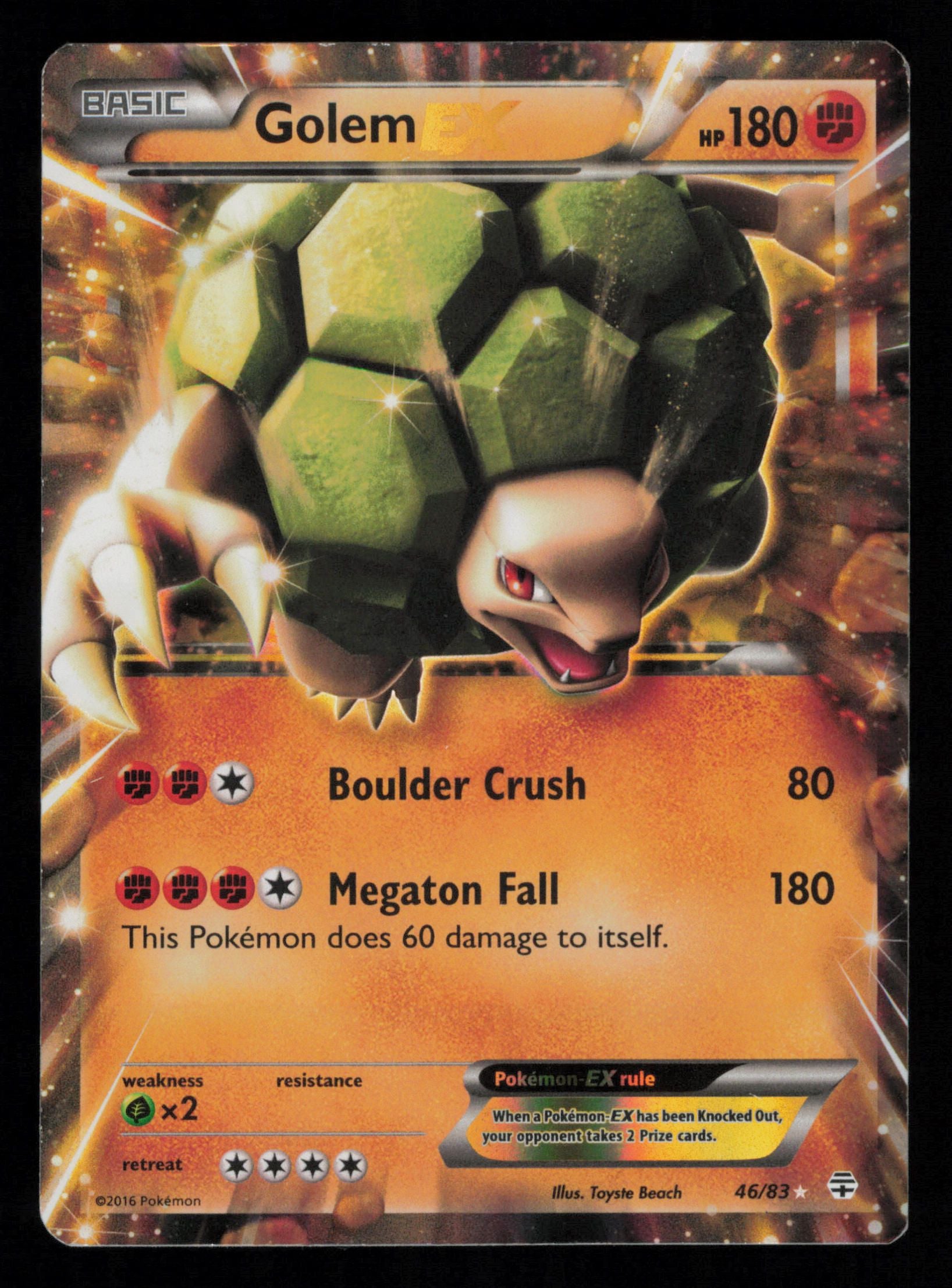 Golem EX 46/83 Holo Rare EX Generations Pokemon