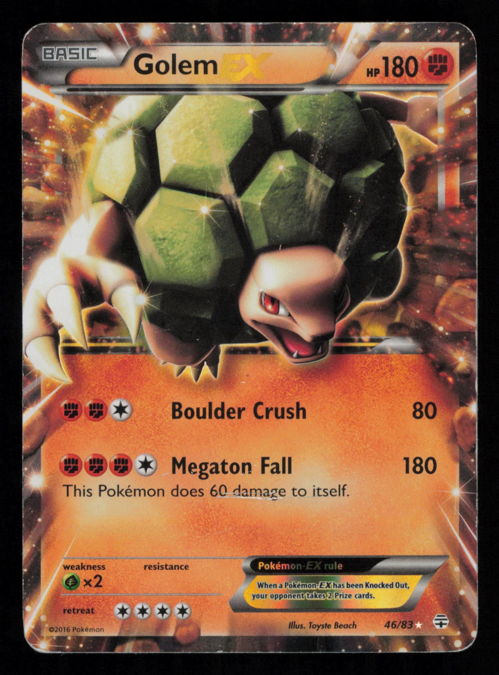 Golem EX 46/83 Holo Rare EX Generations Pokemon
