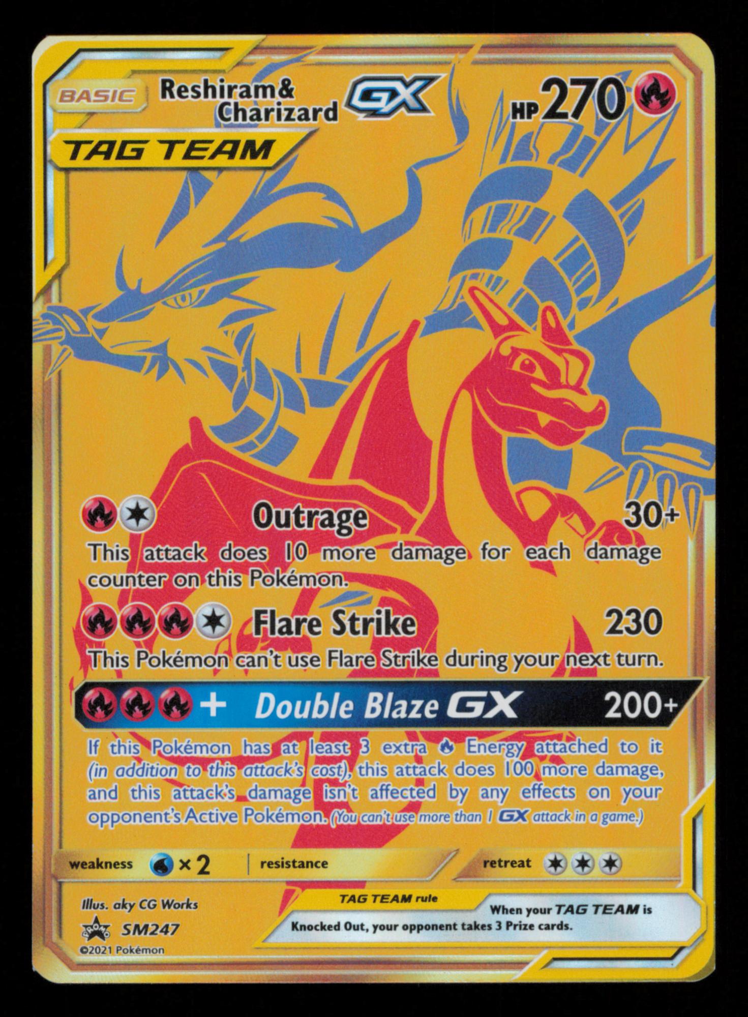 Reshiram & Charizard GX SM247 Promo SM Black Star Promos Pokemon