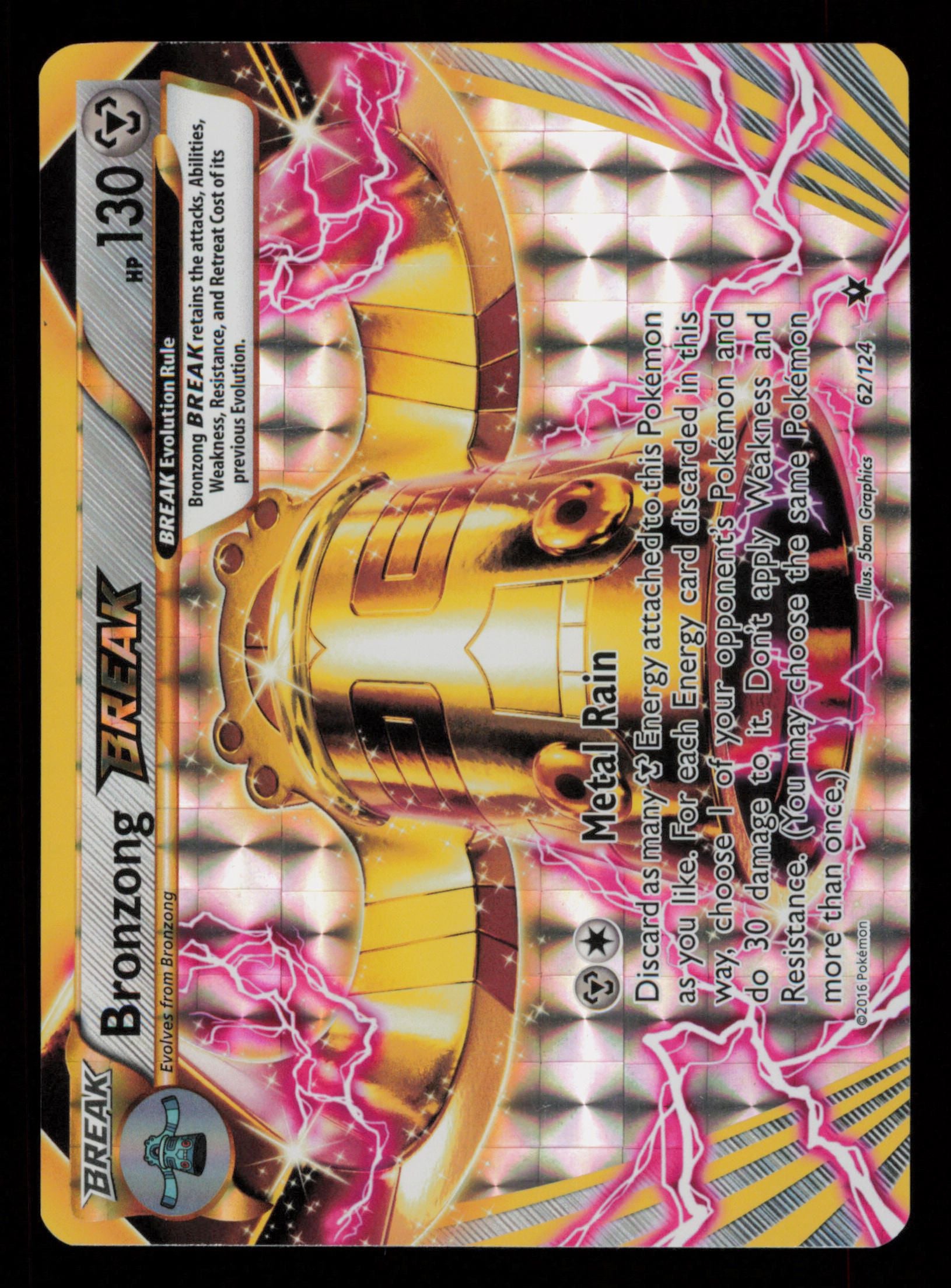 Bronzong BREAK 62/124 Rare BREAK Fates Collide Pokemon