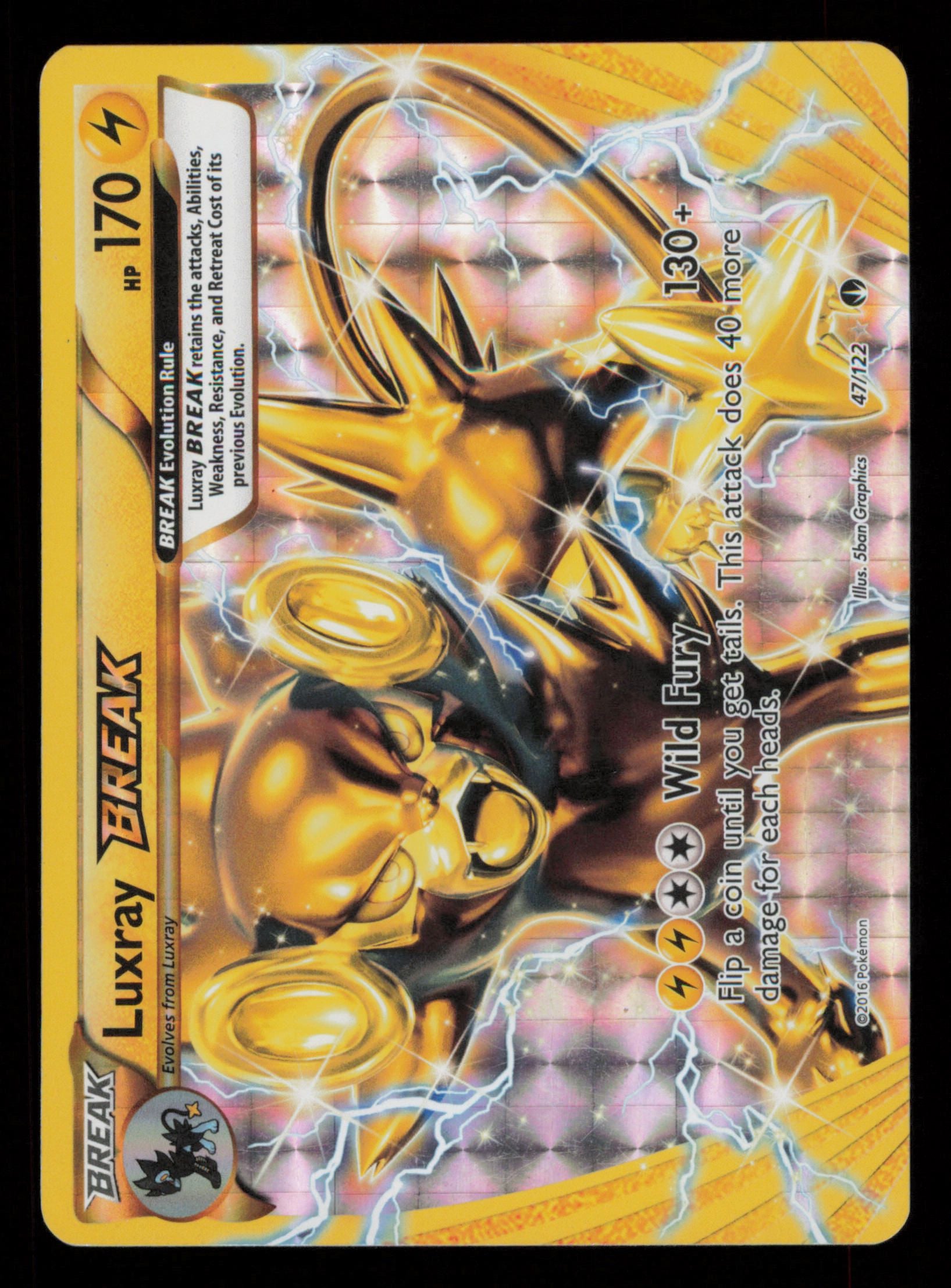 Luxray BREAK 47/122 Rare BREAK BREAKpoint Pokemon