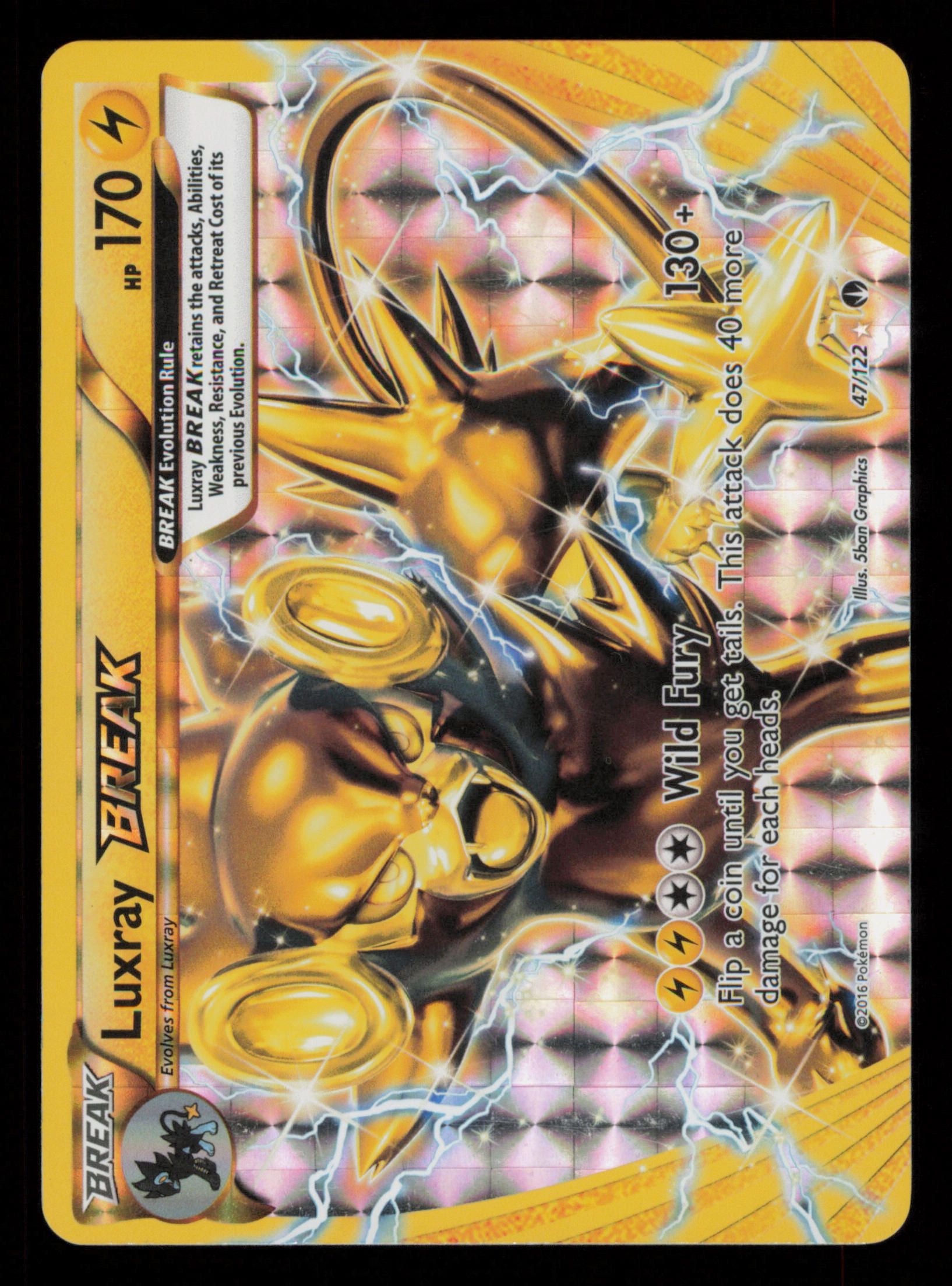 Luxray BREAK 47/122 Rare BREAK BREAKpoint Pokemon