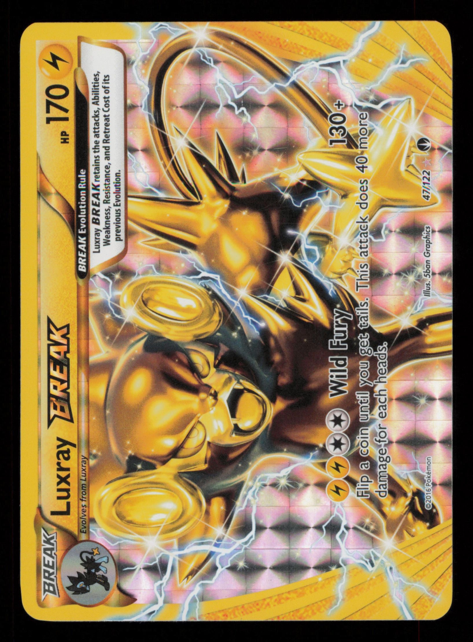 Luxray BREAK 47/122 Rare BREAK BREAKpoint Pokemon