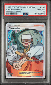 Channeler 232/236 Unified Minds Pokemon PSA 10 Gem Mint