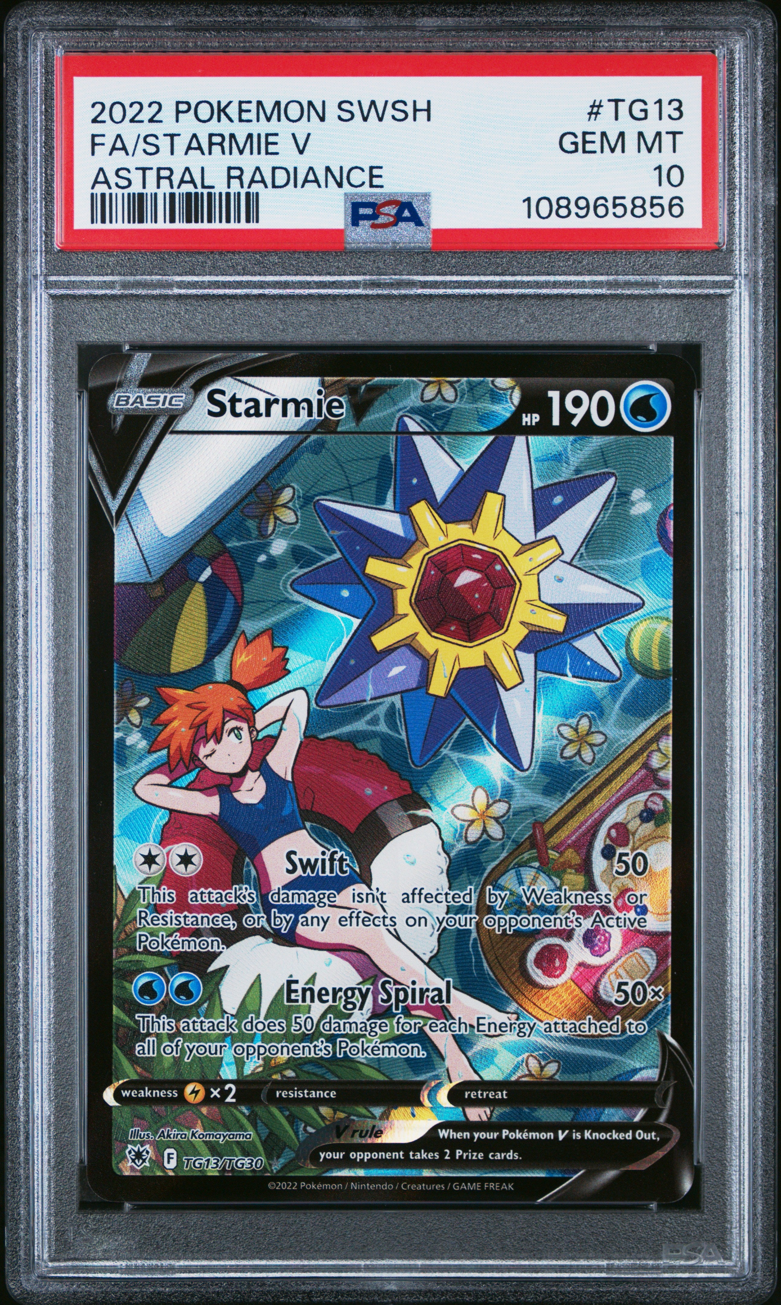 Starmie V TG13/TG30 Astral Radiance Pokemon PSA 10