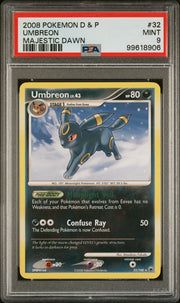 Umbreon 32/100 Majestic Dawn Pokemon PSA 9